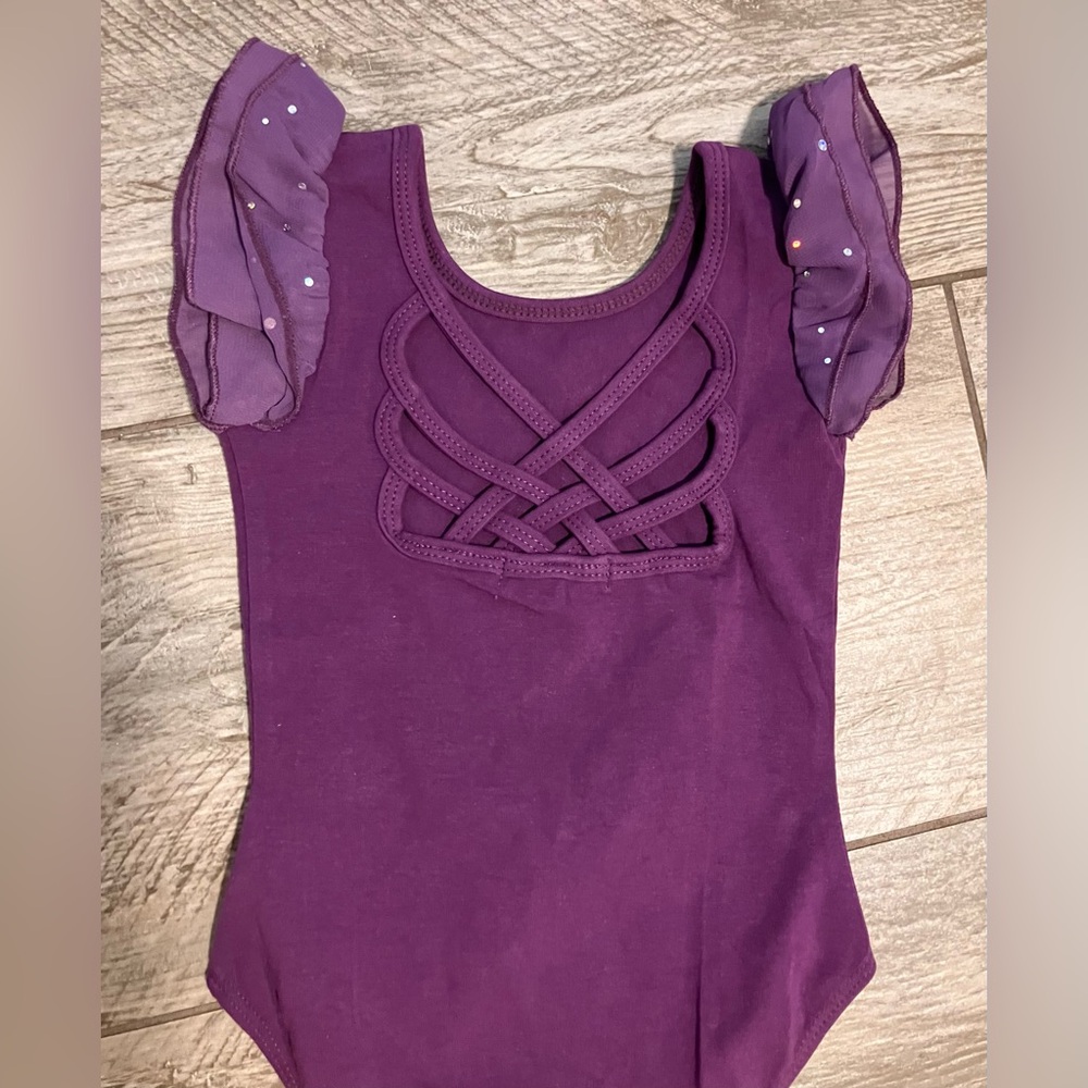 Purple Kids Leotard and Skirt Set - Picture 2 of 2